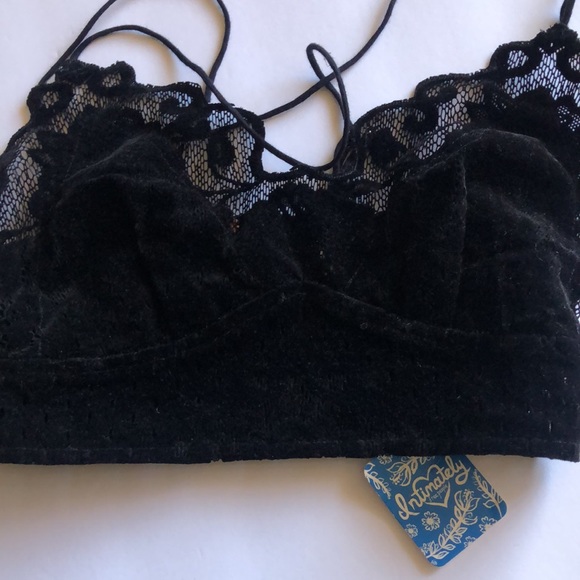 Free People-Velvet & Lace Bralette - Picture 12 of 14